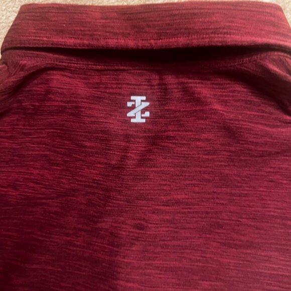 IZOD Golf Men XL Stretch Heather Maroon Short Sleeve 3 Button Stretch Polo - Picture 6 of 6